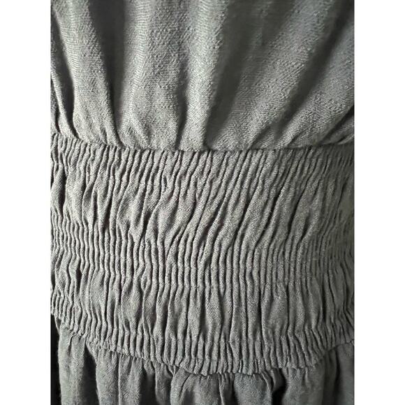 Nine West Woman's Gray Lined Ruffle Blouson Mini Dress- Size M - Picture 8 of 12